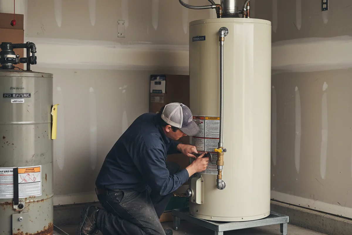 Water heater and shutoff valve replacement in Scotland